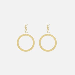 Saint Laurent Cassandre YS Hoop Earrings 